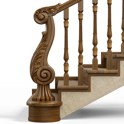 Wooden stairs 004 — Ver 3