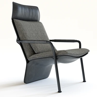 Armchair and Pouf Poltrona Frau Arabesque — Ver 2