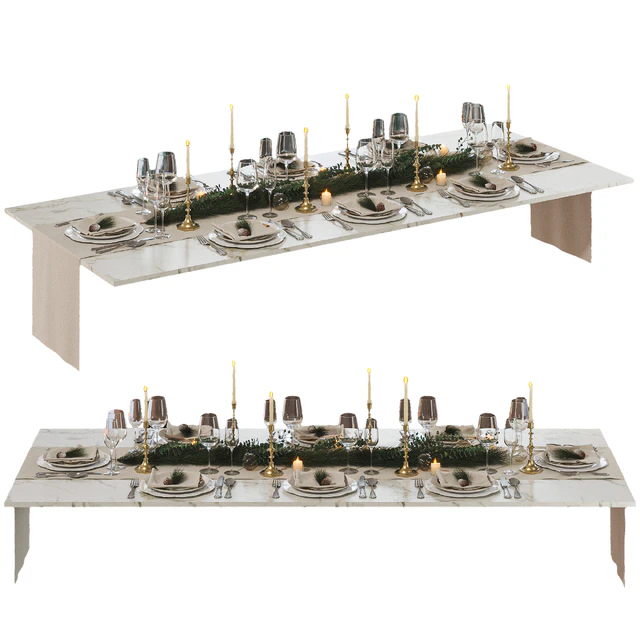 New Year's table setting — Descargar