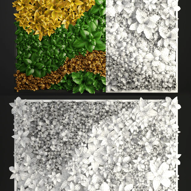 Vertical garden 5. Вертикальный сад, фитостена, фитомодуль, озеленение, зеленая картина, куст, настенный декор, эко дизайн — Скачать