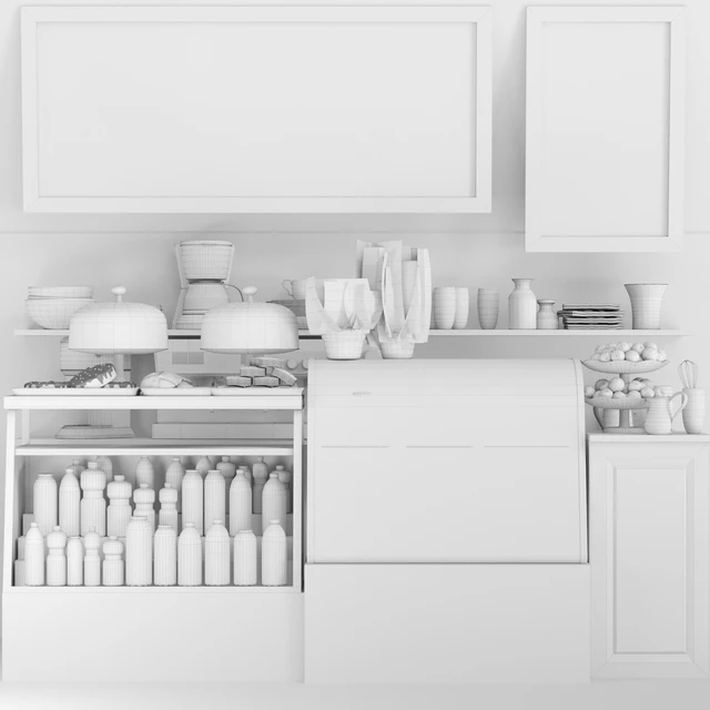 Design project of a cafe with a showcase with desserts and confectionery 3 — Descargar