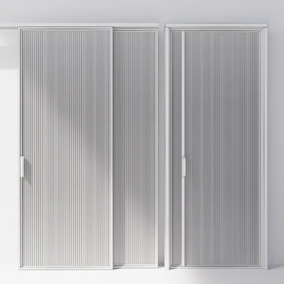 Glass door pocket and swing system — Ver 2