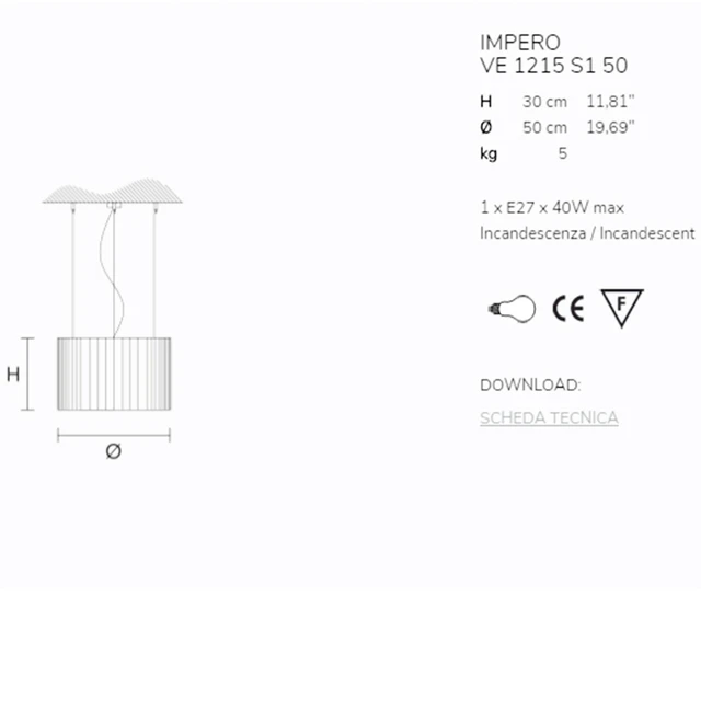 Masiero IMPERO VE 1215 S1 50 cm diameter — Descargar