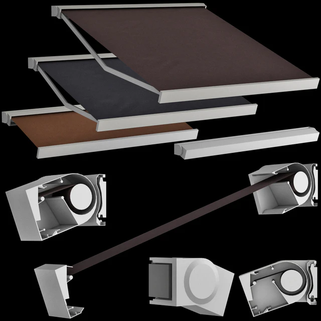 Sliding outdoor awning sun canopy — Descargar