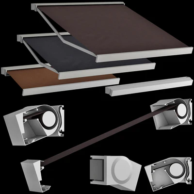 Sliding outdoor awning sun canopy — Ver 2