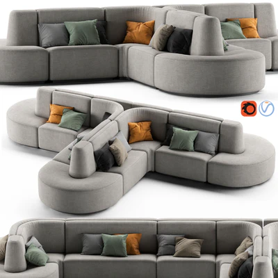 HMD INTERIORS Bistro Sofa 2 — Ver 1