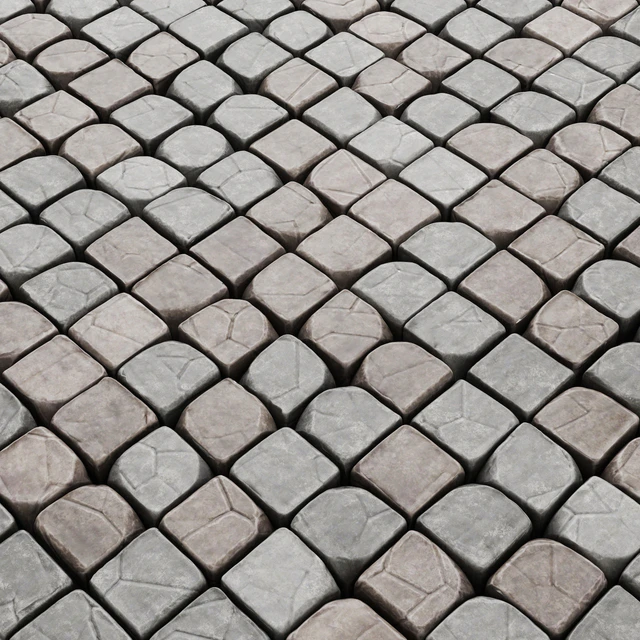 Cube stone granite decoration / Каменные кубы для декорации.(Брусчатка) — Скачать
