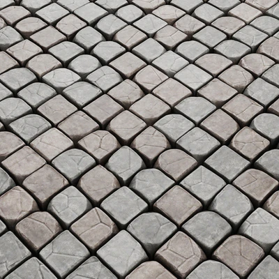 Cube stone granite decoration / Каменные кубы для декорации.(Брусчатка) — Вид 3