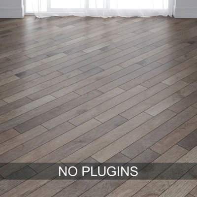 Grey Oak Wood Parquet Floor Tiles vol.015 in 3 types — Вид 2