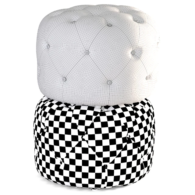 Hampton Small Round Pouf — Descargar