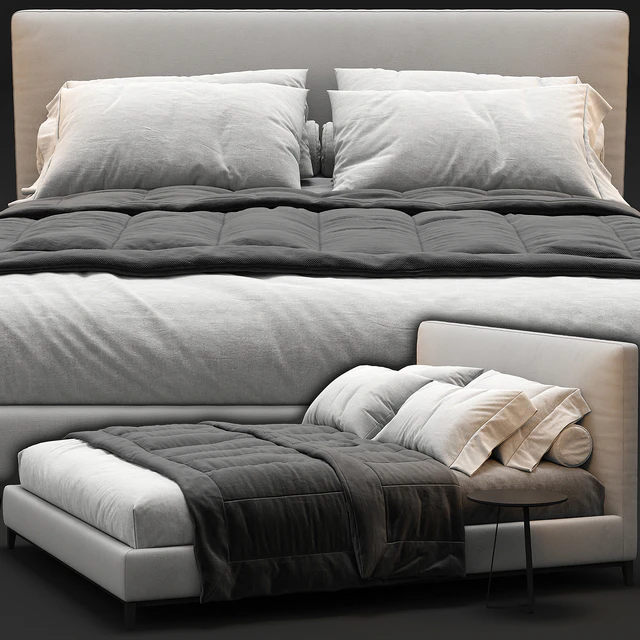 Minotti Andersen bed — Скачать