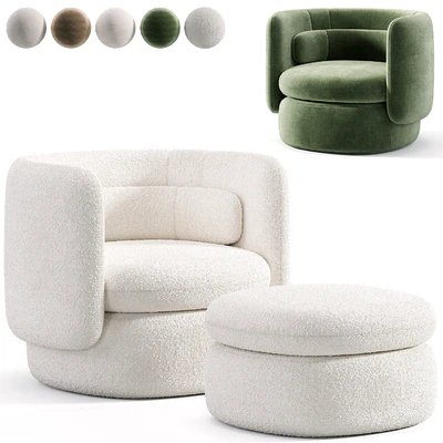 Aria 3 seater flannette armchair — Вид 1