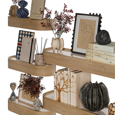 Shelves with decorative set — Ver 2