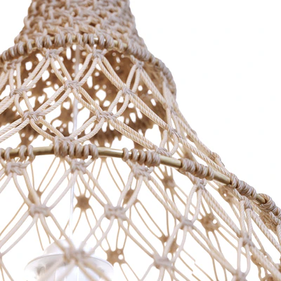 Macrame lampshade INDILA — Ver 2