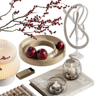 Decorative set with branches with berries ch6 — View 2
