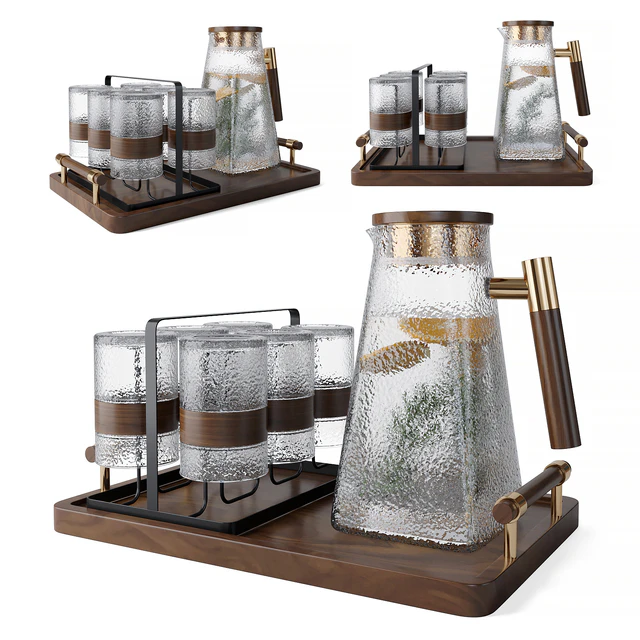 Glass Decanter Set 3 — Скачать