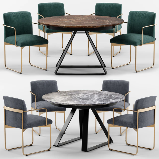 Atlante table and Gala chair - Calligaris — Descargar