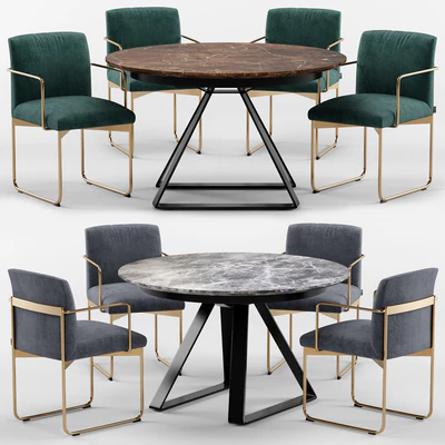 Atlante table and Gala chair - Calligaris — Ver 1
