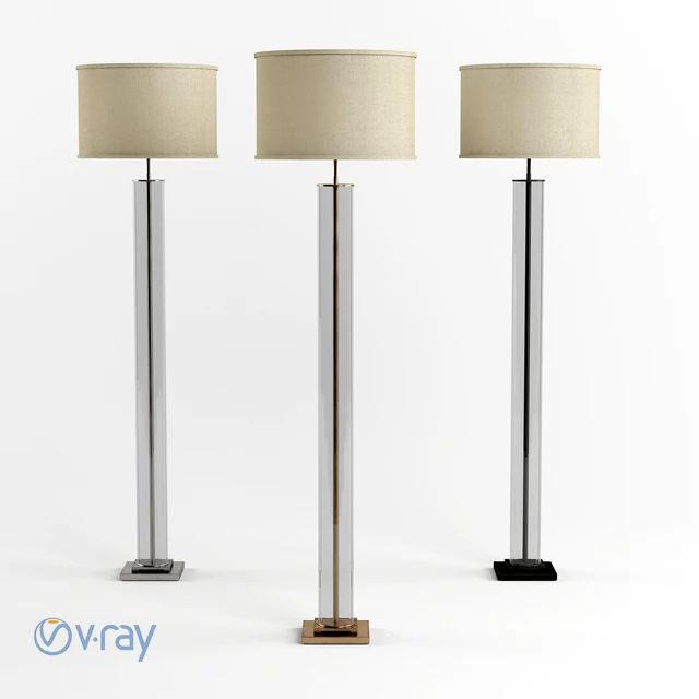 RH French Column Glass Floor Lamp — Descargar