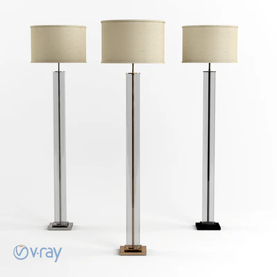 RH French Column Glass Floor Lamp — Descargar