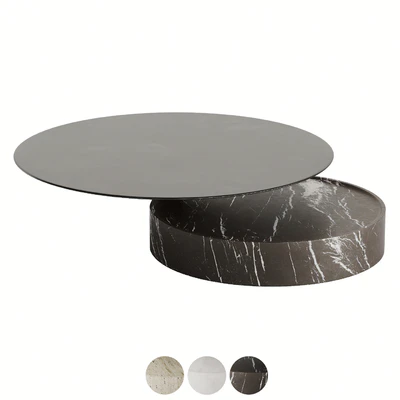 DE LA ESPADA LAUREL COFFEE TABLE IN MARBLE — Ver 2