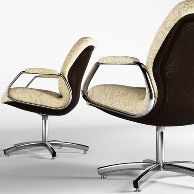 Charles Pollock style STEELCASE Chrome — Ver 2