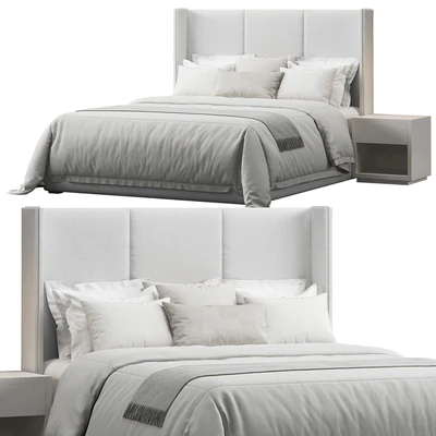 Striped Headboard Bed — Ver 1