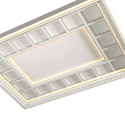 Кессонный потолок с подсветкой в классическом стиле.Modern coffered illuminated ceiling — Вид 3