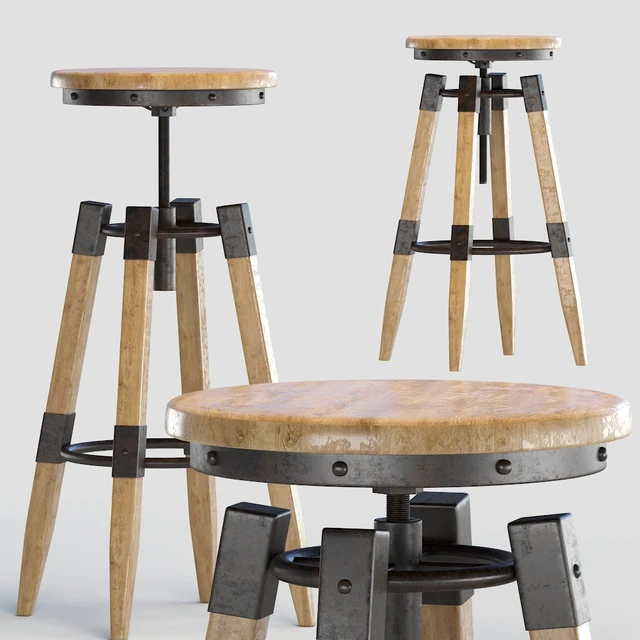 BY-lYJ Bar Stool Industrial Vintage Metal Cast Chic Tractor Seat Kitchen Metal Bar Stools — Скачать