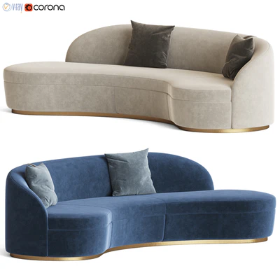 Otium Curved Sofa Capital Collection — Ver 2