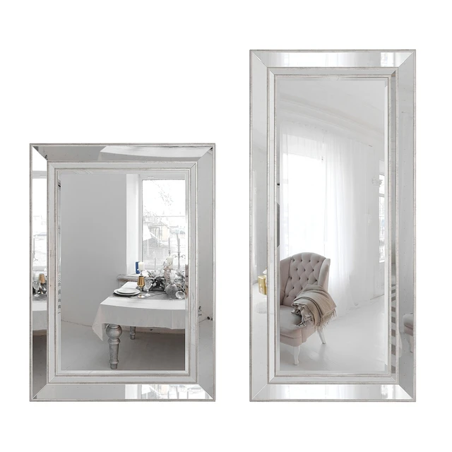 Зеркало настенное и напольное Marlena Antiqued Glass Frame Mirror by Pottery Barn — Скачать