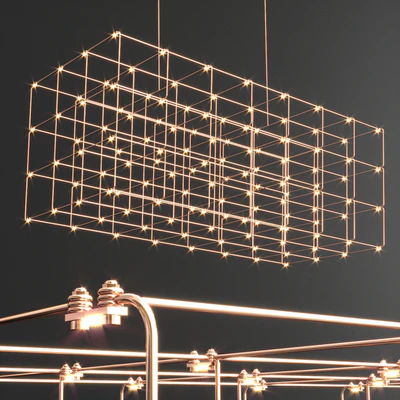 Cosmos Square Quasar Chandelier — Вид 2