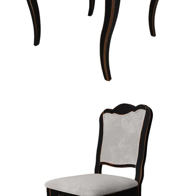 Table and chairs from the collection of Mobilier de Maison — Ver 3