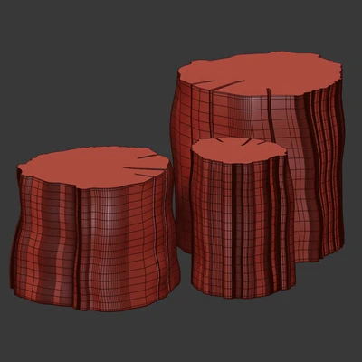 Coffee tables made of stumps — Ver 2