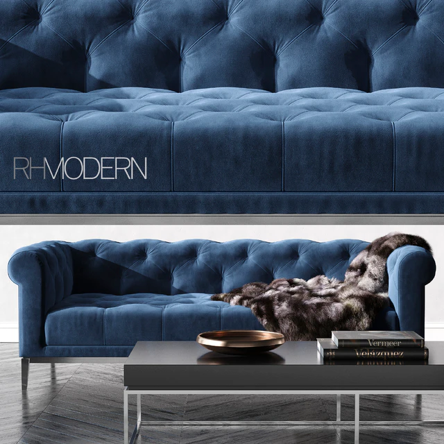 ITALIA CHESTERFIELD FABRIC SOFA — Descargar
