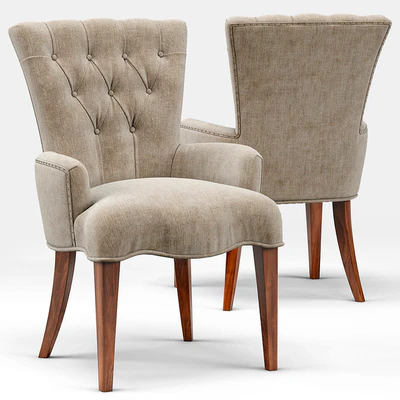 Gustavian Extension Table and Toulouse French Armchair — Ver 2