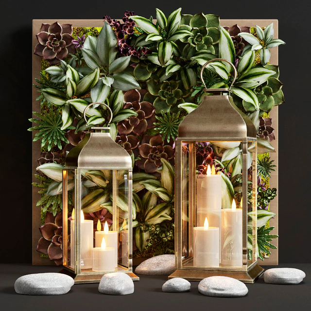 Decorative set of lights Pottery Barn CHESTER BRUSHED BRASS LANTERN — Descargar