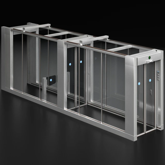 Access security system turnstile metal detector — Descargar