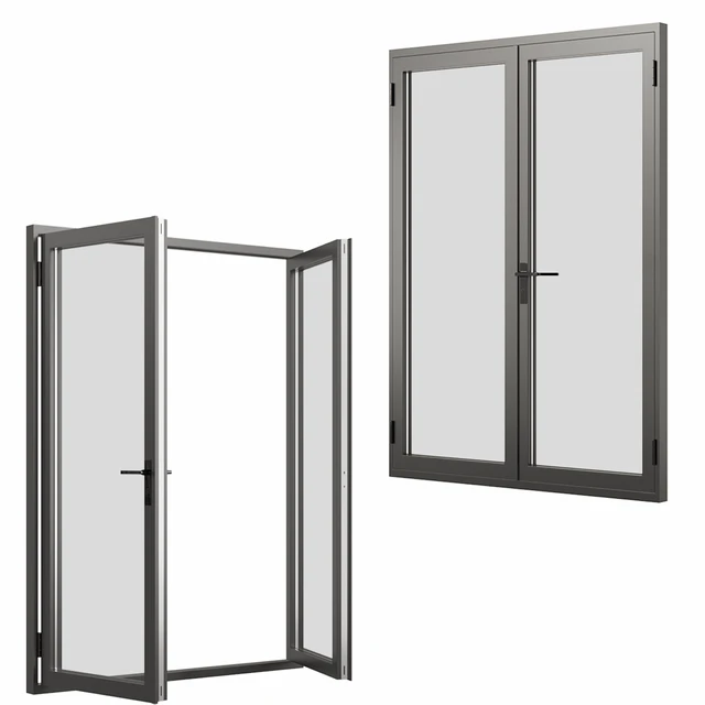 A set of metal windows and doors. — Descargar