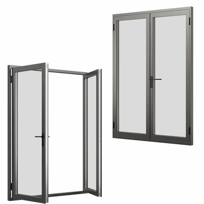 A set of metal windows and doors. — Ver 3