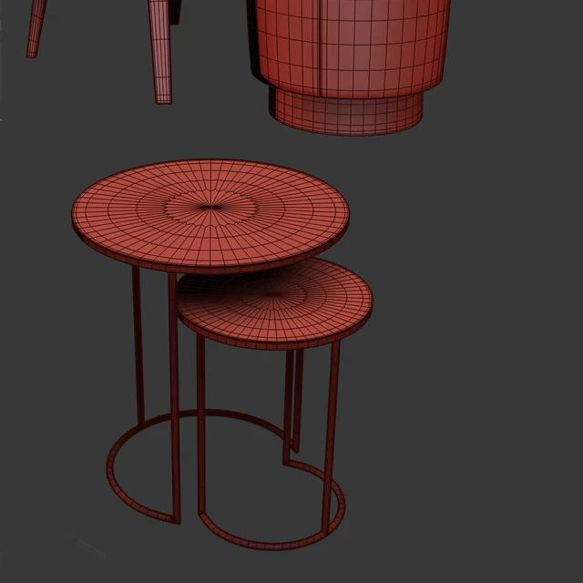 Jane Fabric Armchair Poliform With Nesting Coffee Table — Скачать