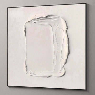 Plaster two square photo frames 38 — Ver 2