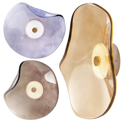 Contemporary Wall Sconce with Glass Shade — Ver 1