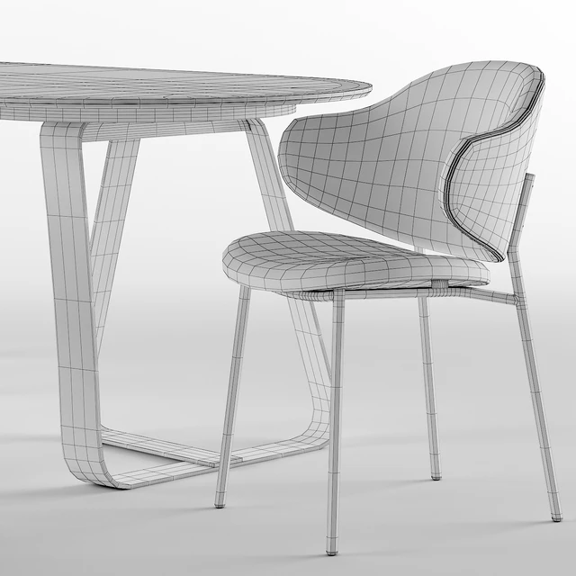 Holly dining chair and Sunshine table - Calligaris — Download