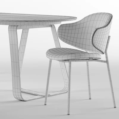 Holly dining chair and Sunshine table - Calligaris — View 2