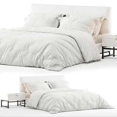 Bed Minotti Andersen (White) — Ver 1