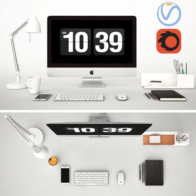 Workplace with IMac — Ver 1