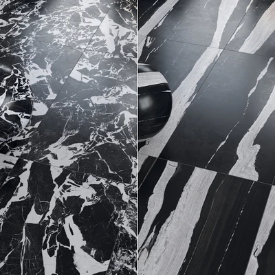 Architectural Design Floorgres B and W Marble miniset — Ver 2