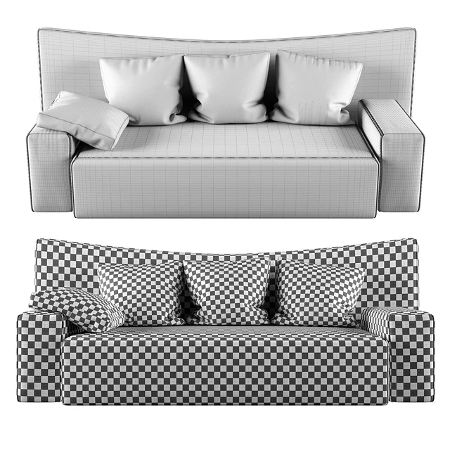 Диван Driade Wow low back by philippe starck — Скачать