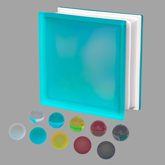 Glass block "Wave" — Descargar
